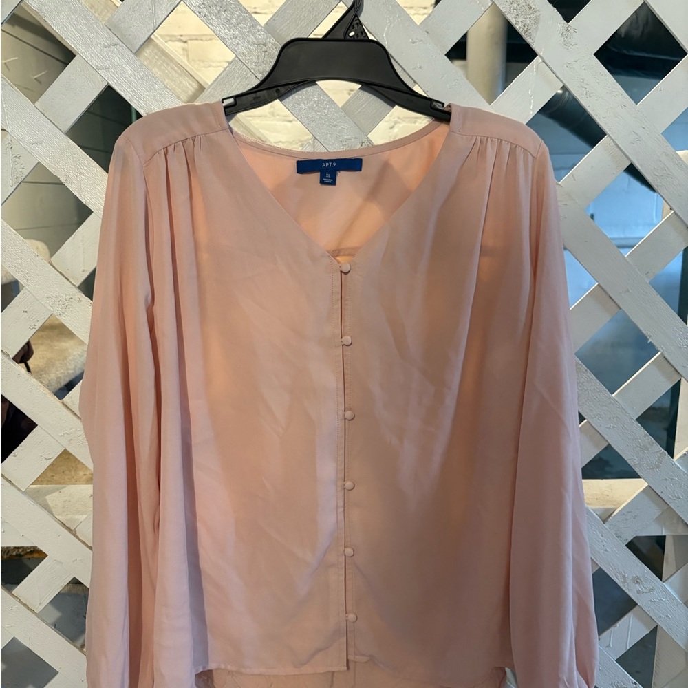 Women's Pink Blouse by Apt. 9